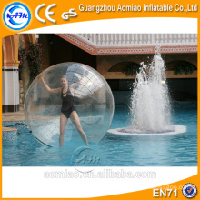 Transparente tpu / pvc große aufblasbare Wasser zorb Ball, Wasser zu Fuß Ball Preise